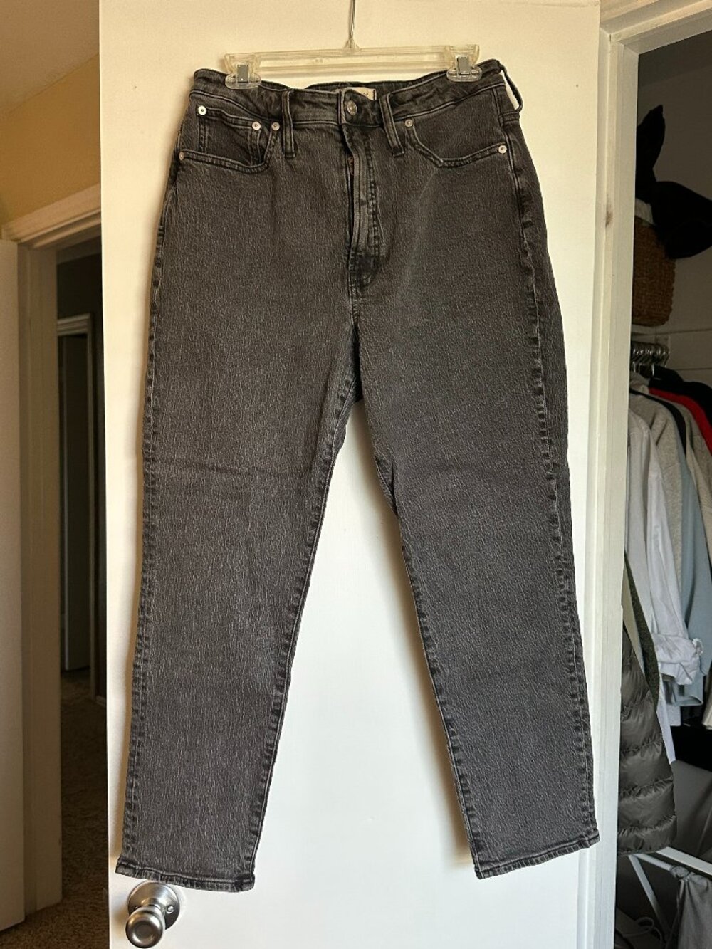 Size 30 Madewell 'The Curvy Perfect Vintage Jean' Gray/Black